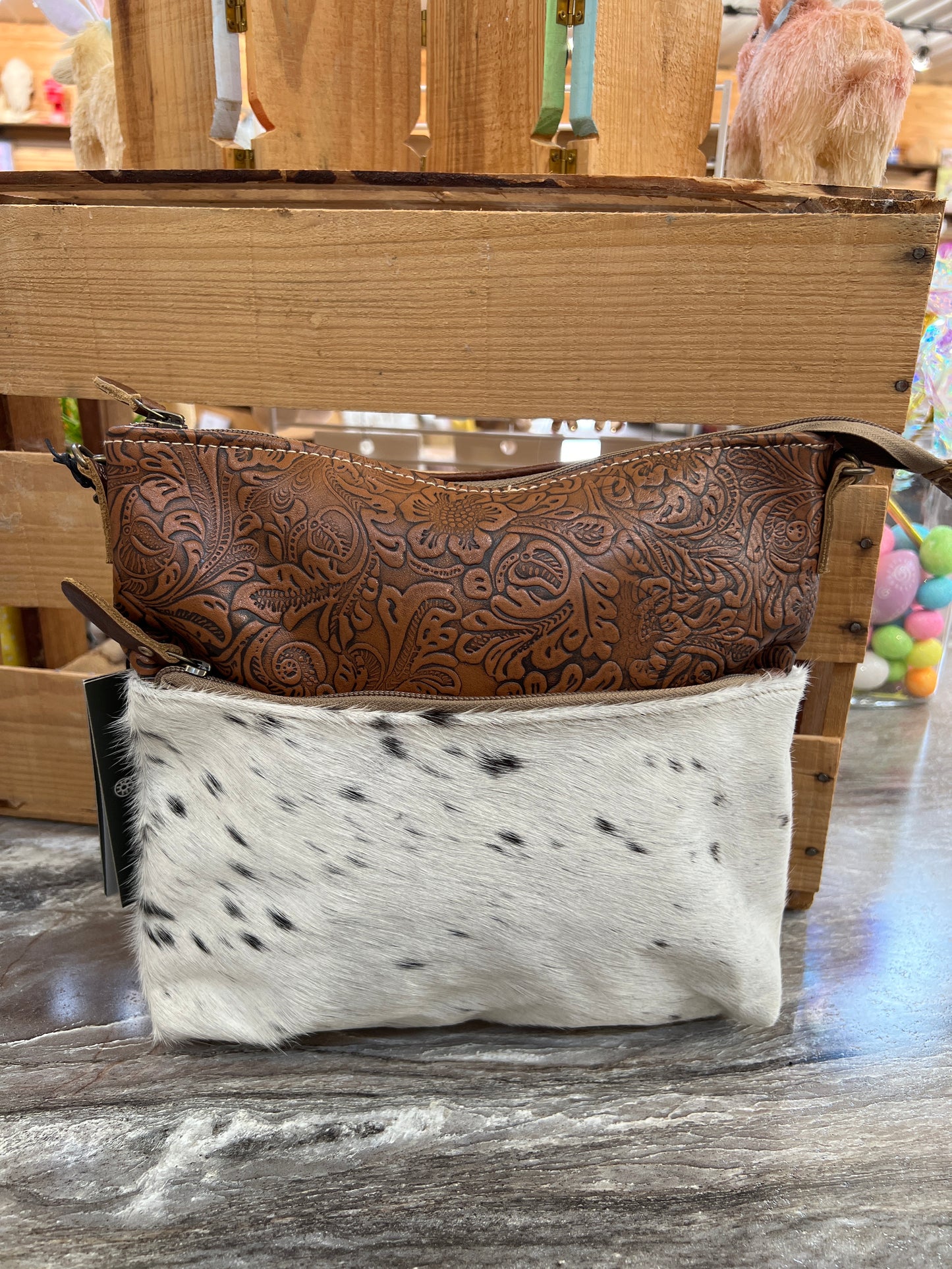 Myra Engraved Crossbody Bag