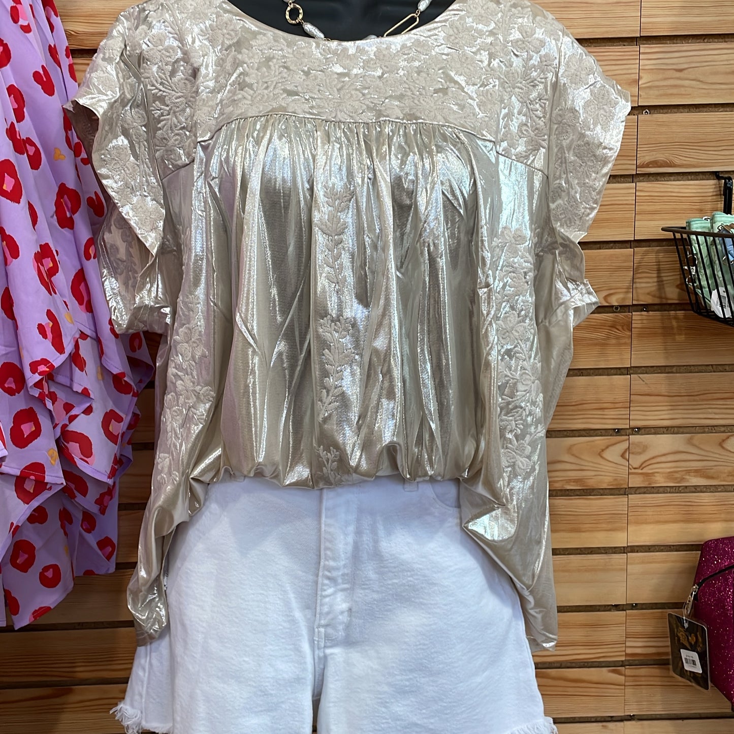 Plus Shimmering Top