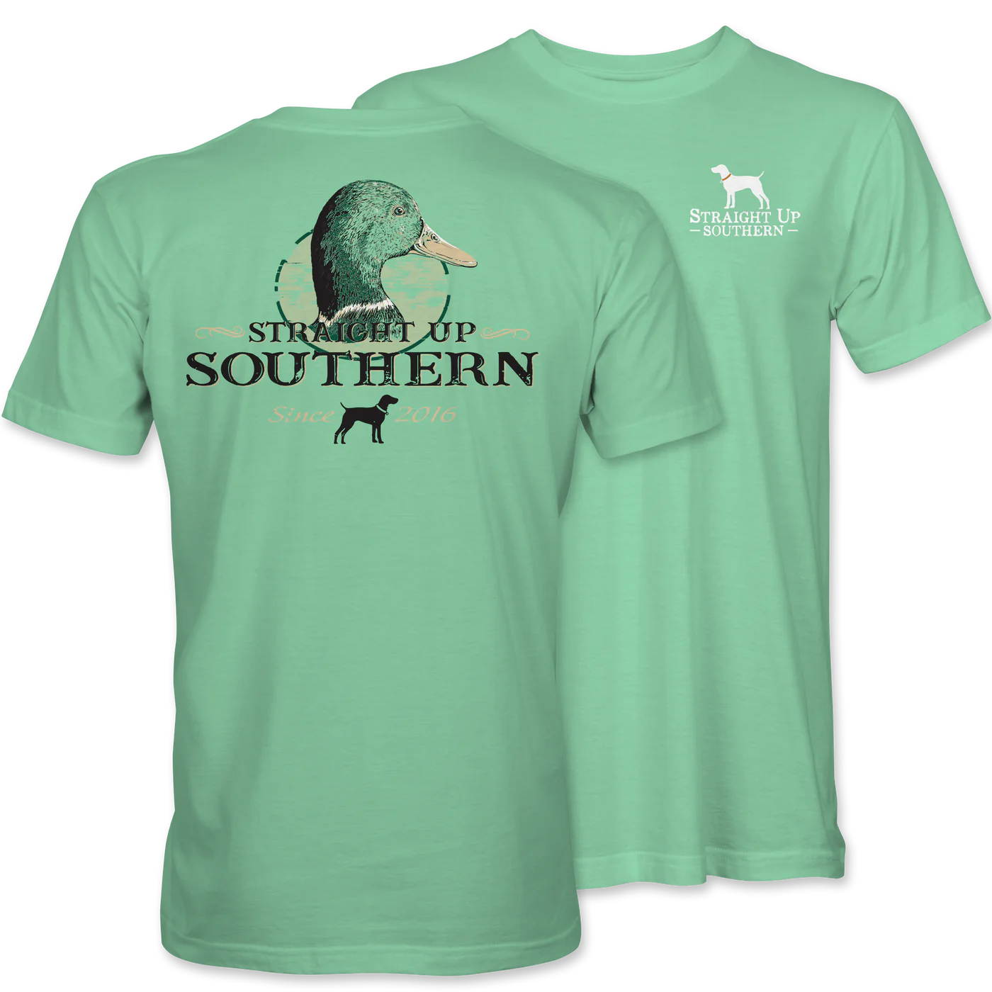Straight Up Southern Mallard Portrait T-Shirt