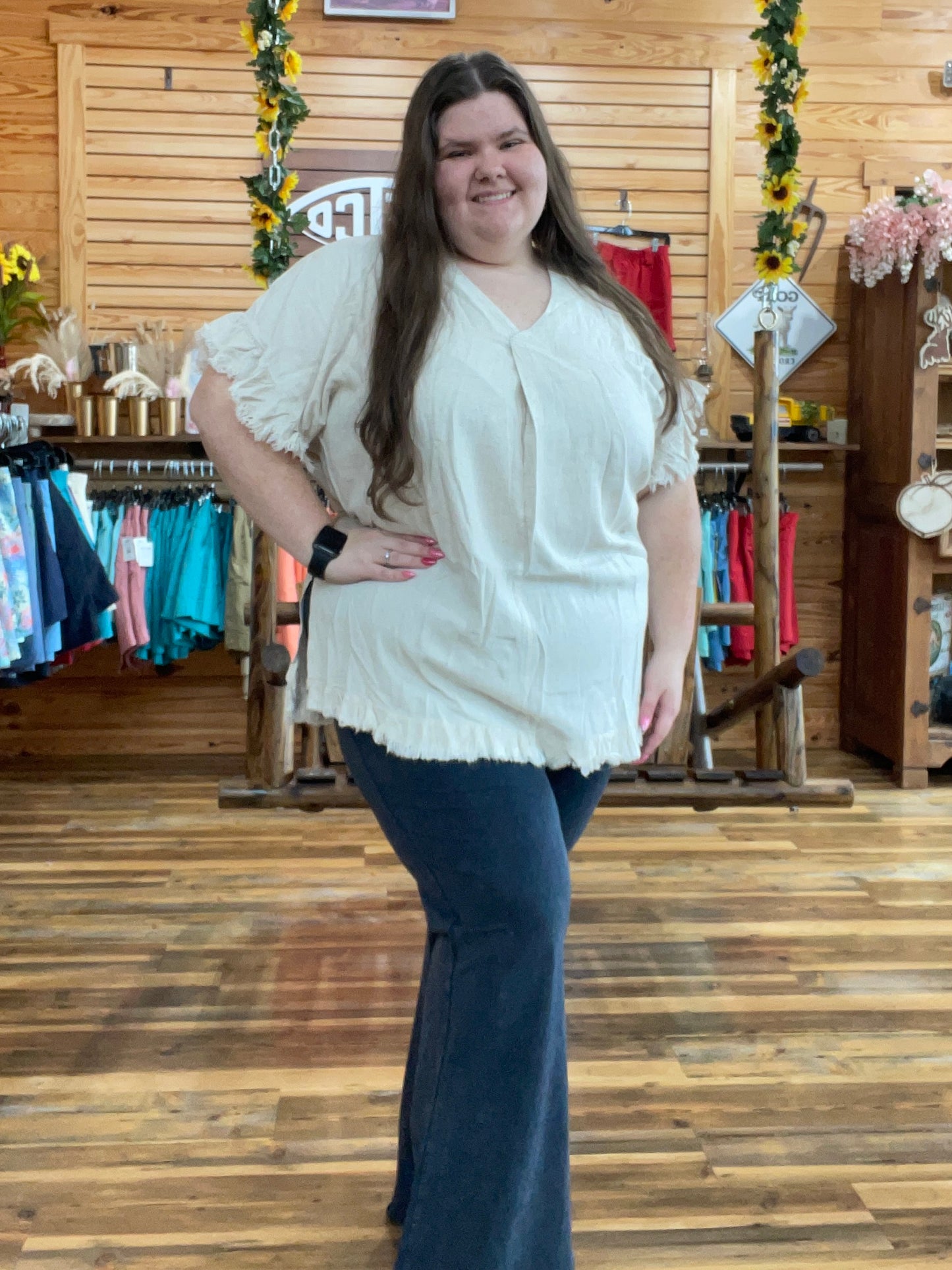 Plus Softy Flares - Dark Ash Grey