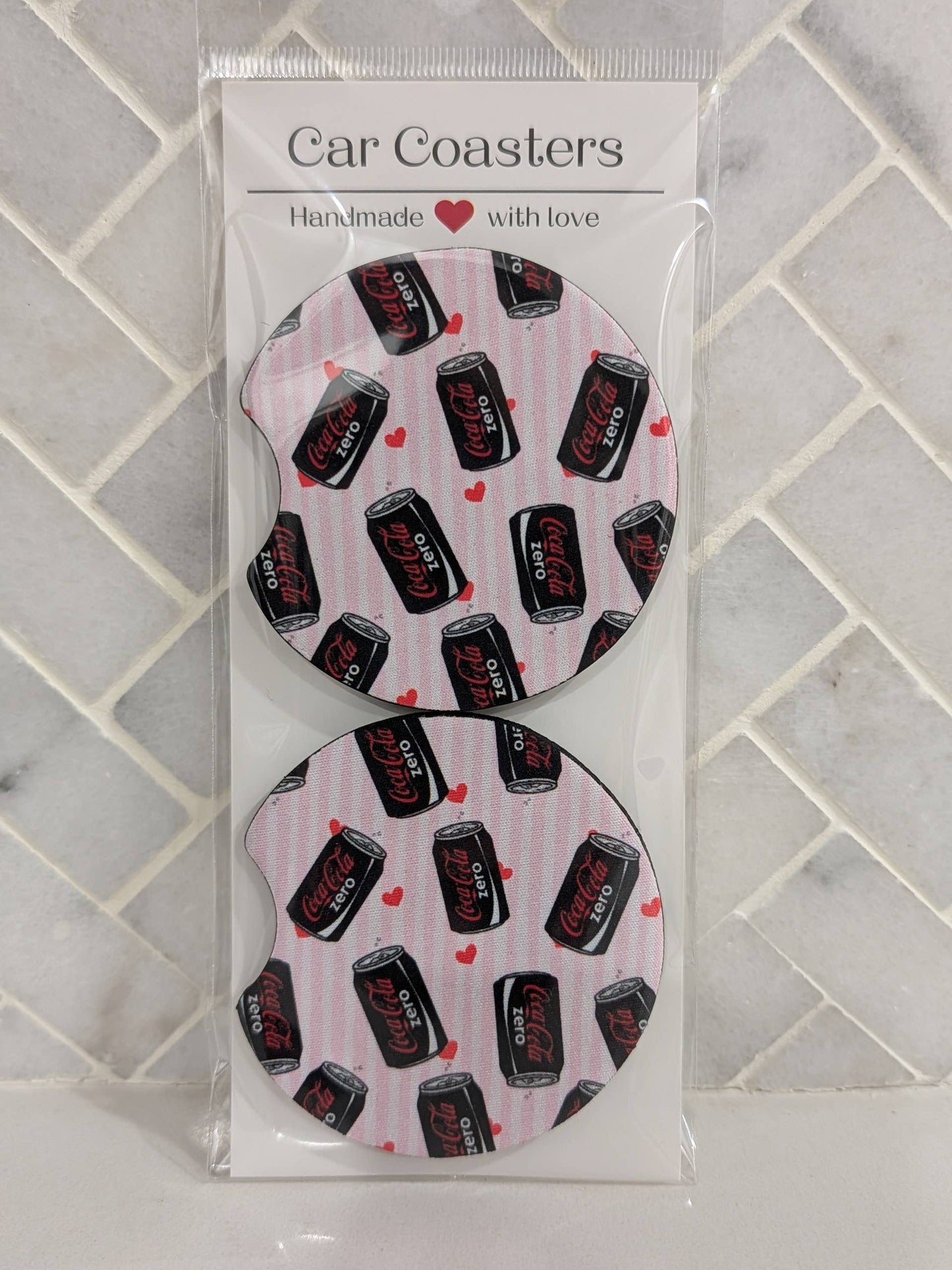 Zero Coke Soda Car Coasters