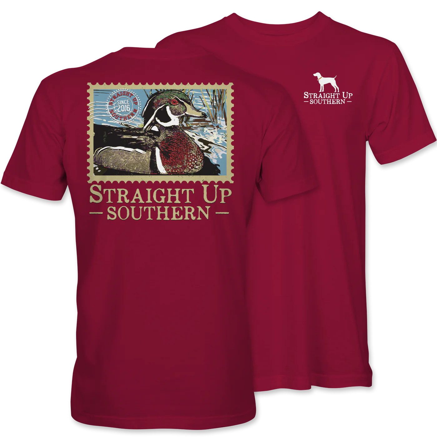 Straight Up Southern Wood Duck Stamp T-Shirt