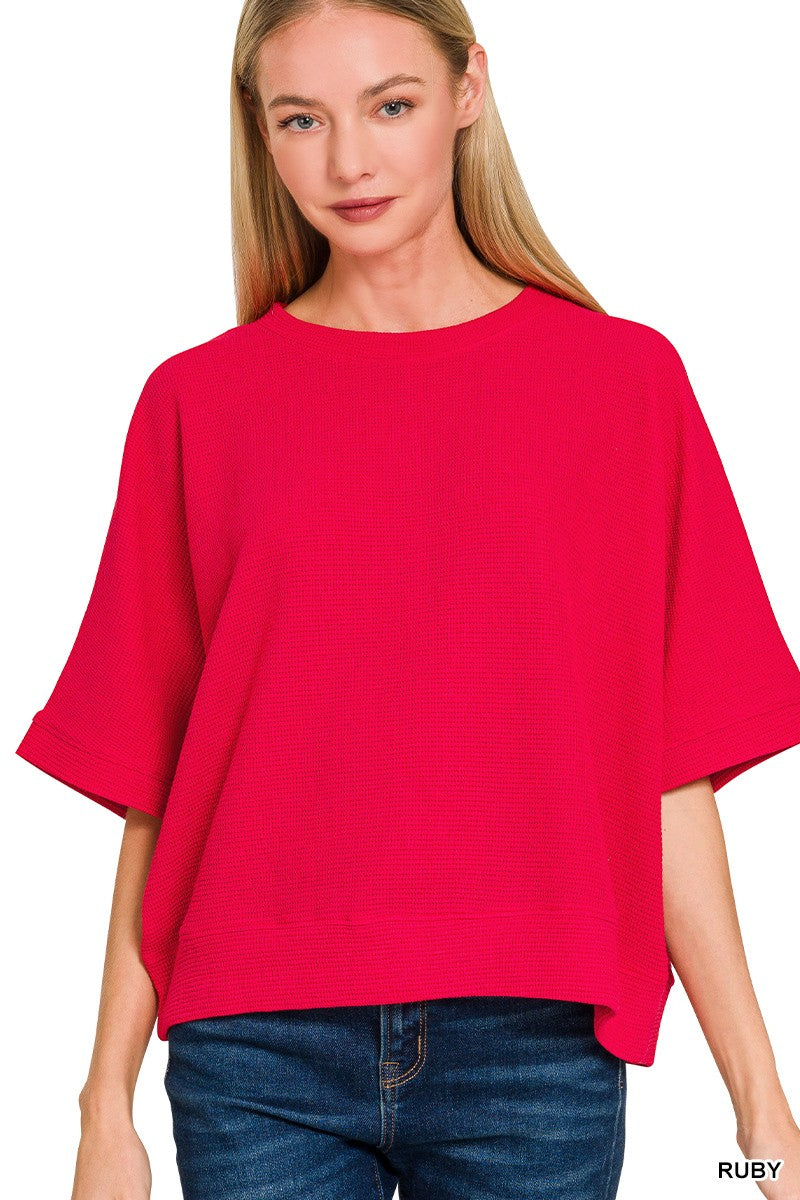 Banded Bottom Shirt Ruby