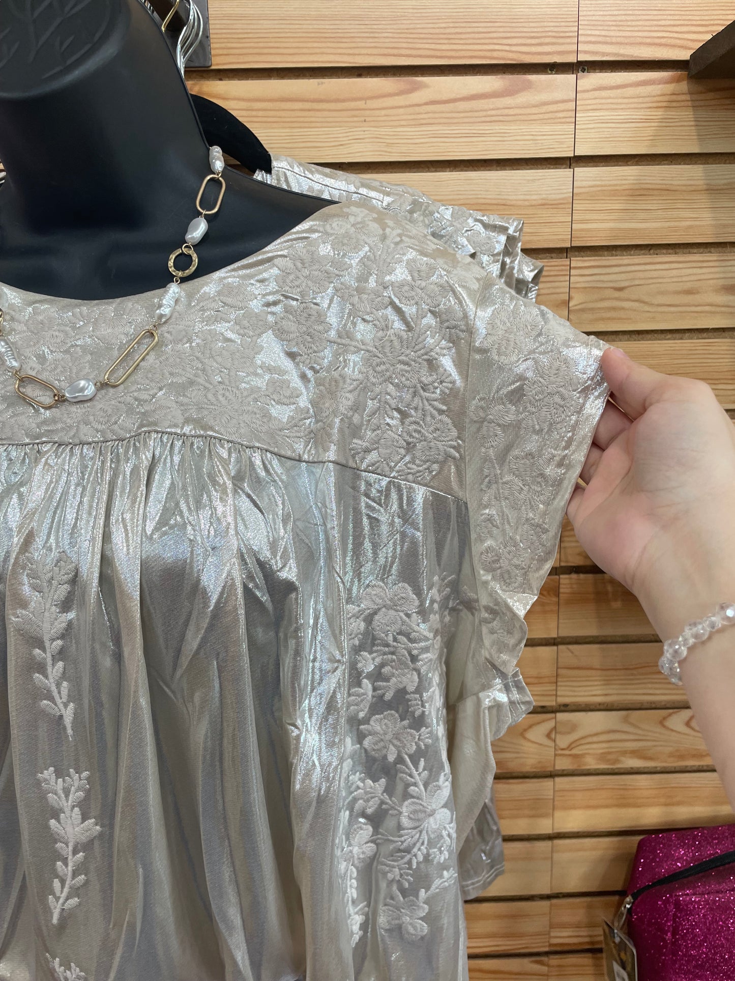 Plus Shimmering Top