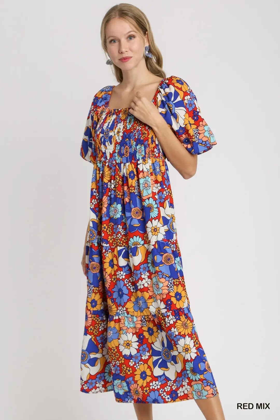Floral Print A-Line Dress