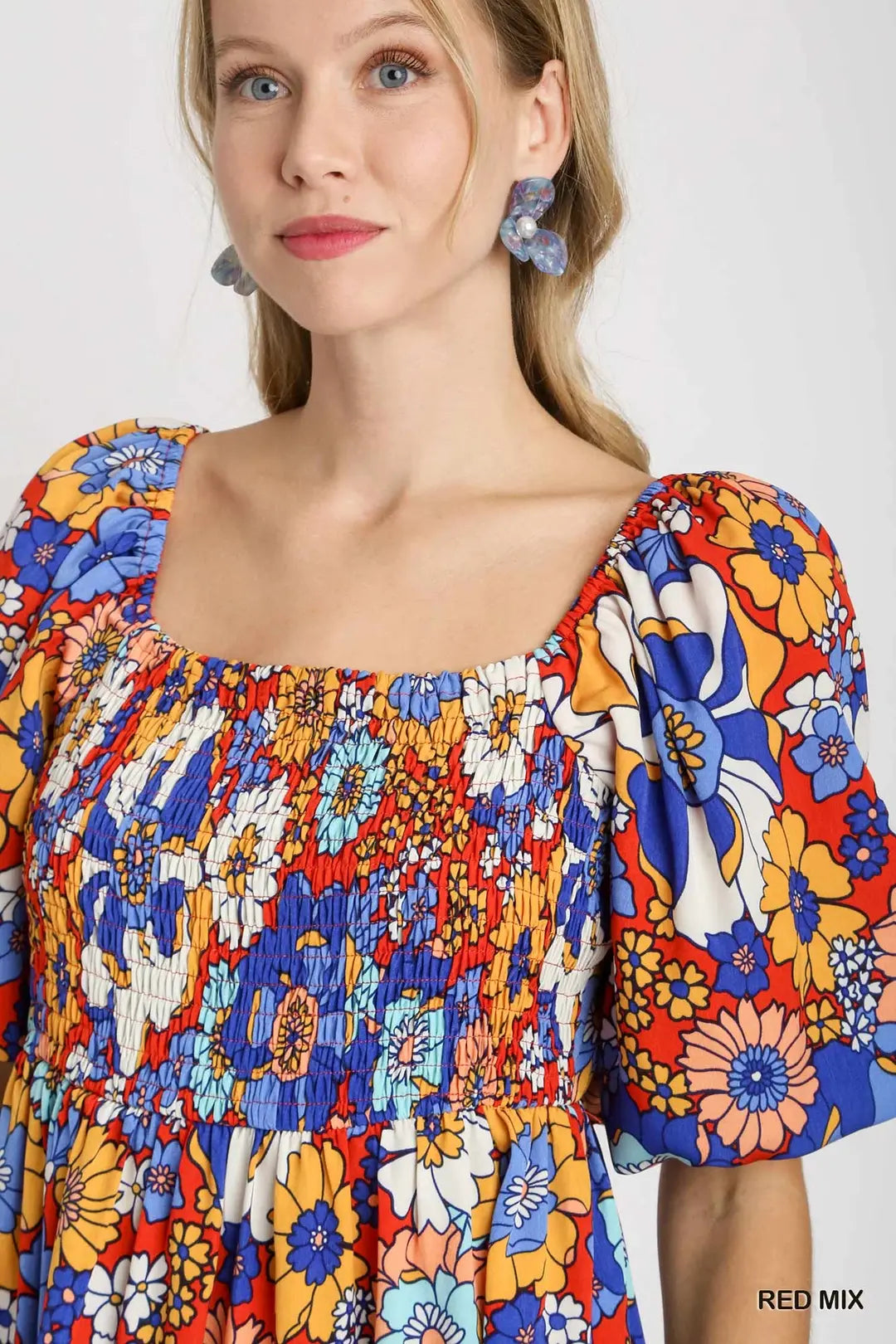 Floral Print A-Line Dress