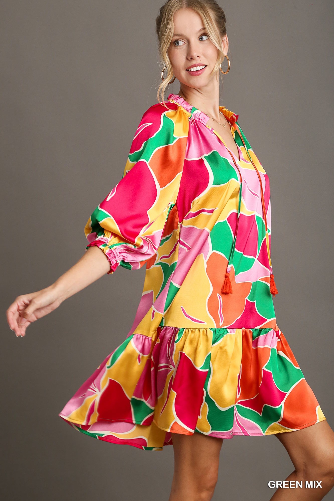 Abstract Print Dress