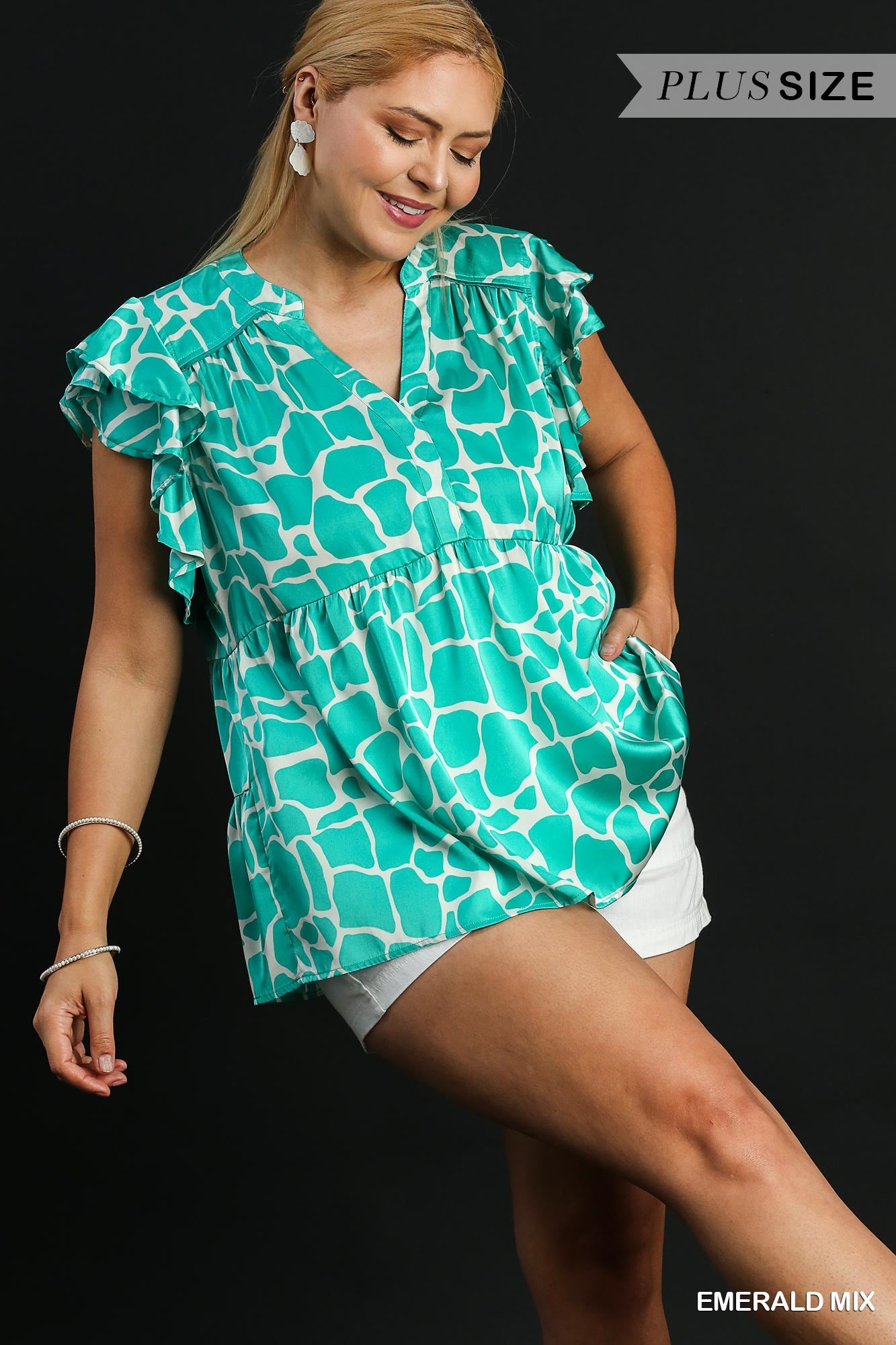Plus Animal Print Top