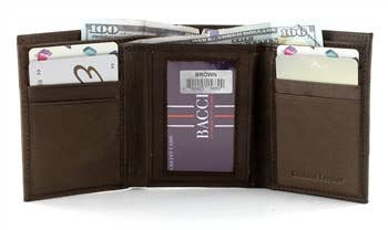 Trifold Wallet Style Black