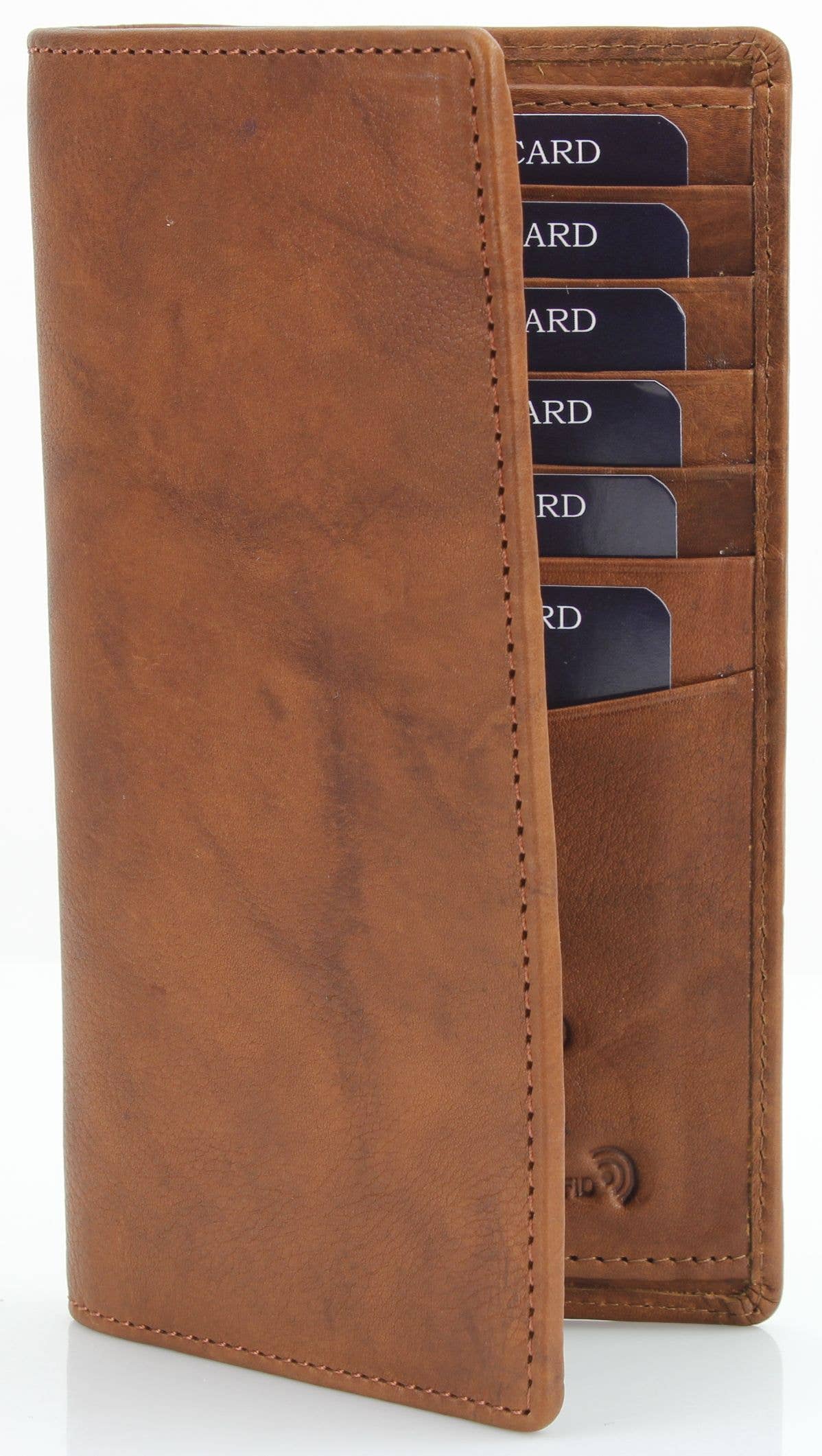 Oil Pull Up Rodeo Bifold Wallet Brown