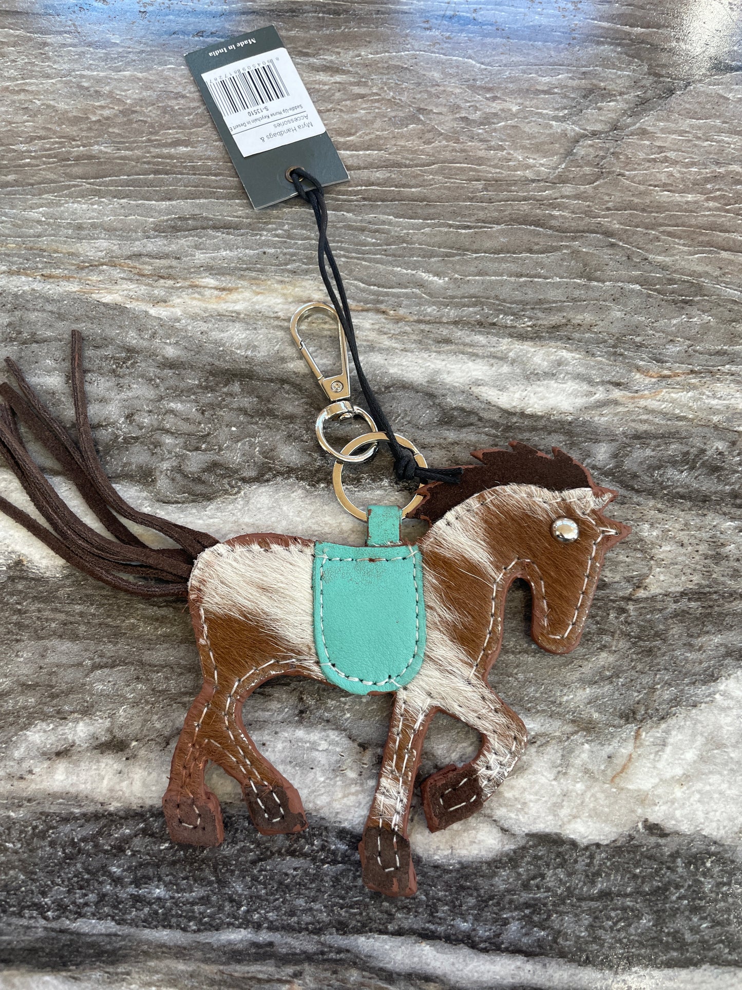 Myra Saddle-Up Horse Keychain