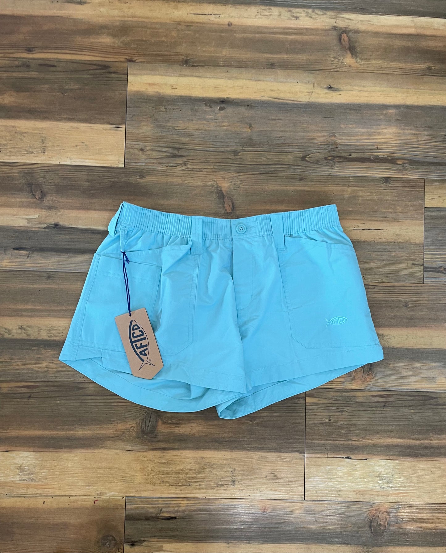 AFTCO Women's Shorts 5" Pastel Turquoise