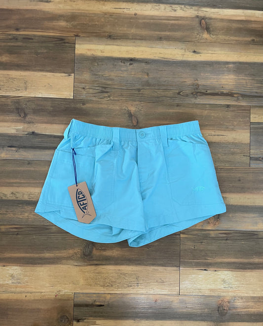 AFTCO Women's Shorts 5" Pastel Turquoise