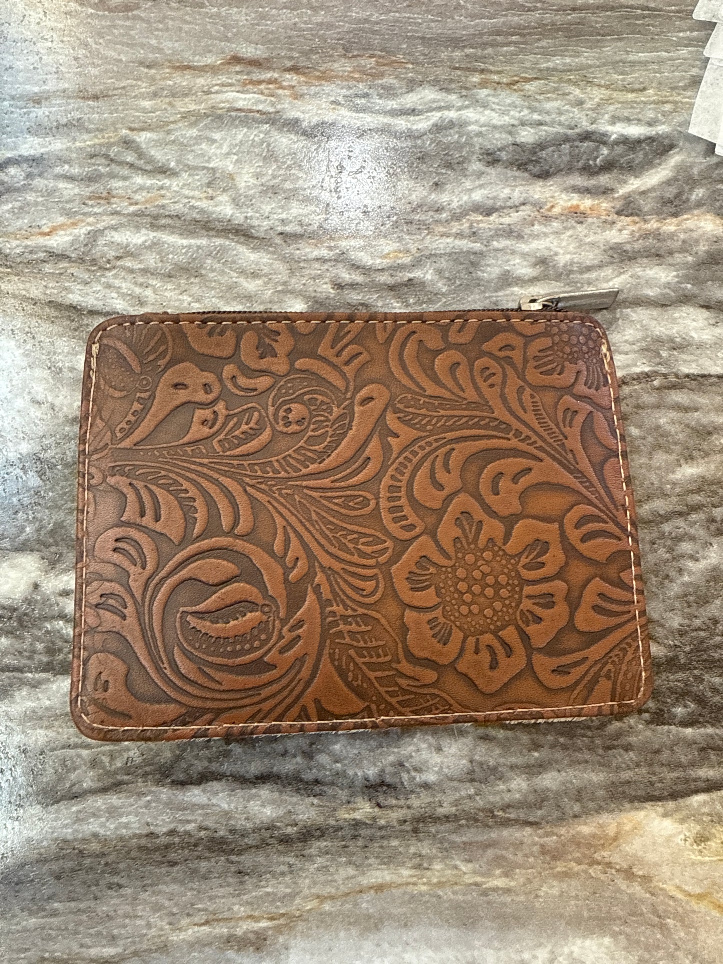 Myra Wonder Trail Credit Card Wallet in Caramel