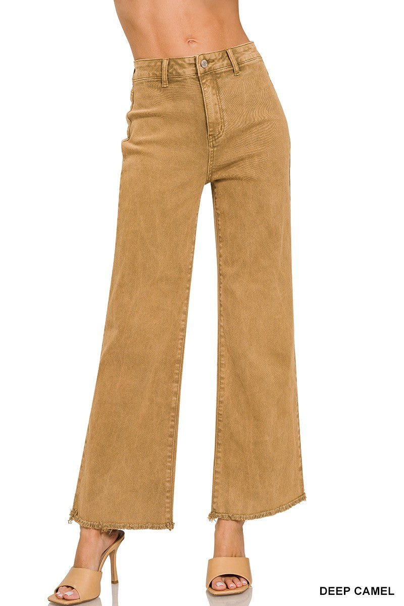 Acid Washed Frayed Hem