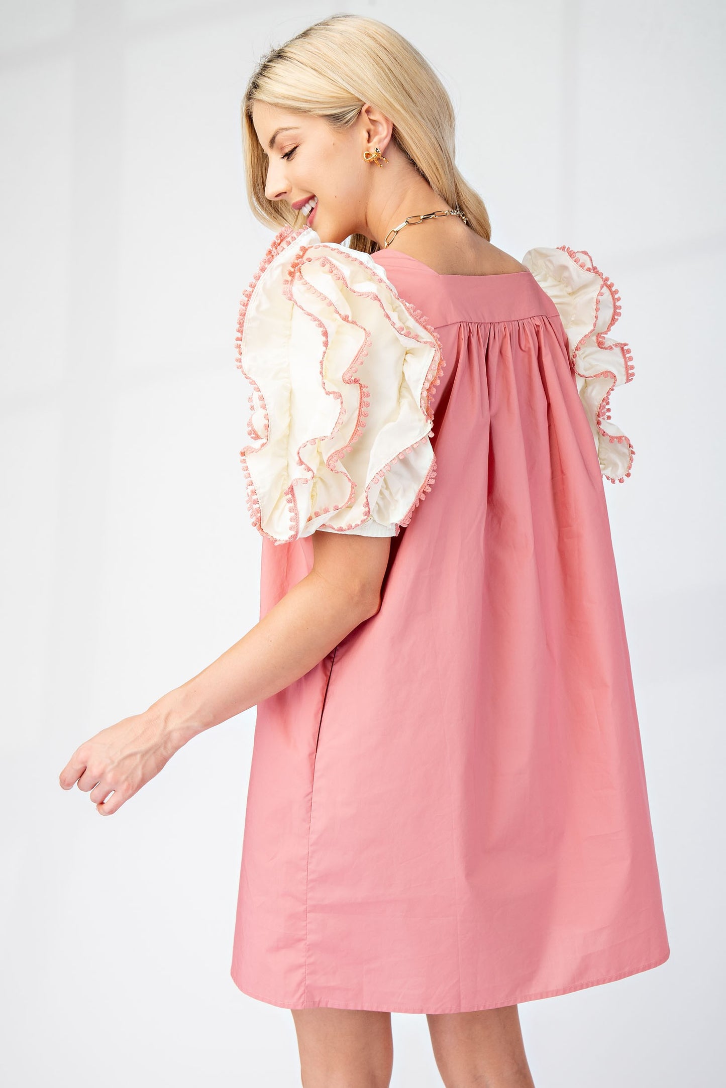 Square Neck Mini Dress