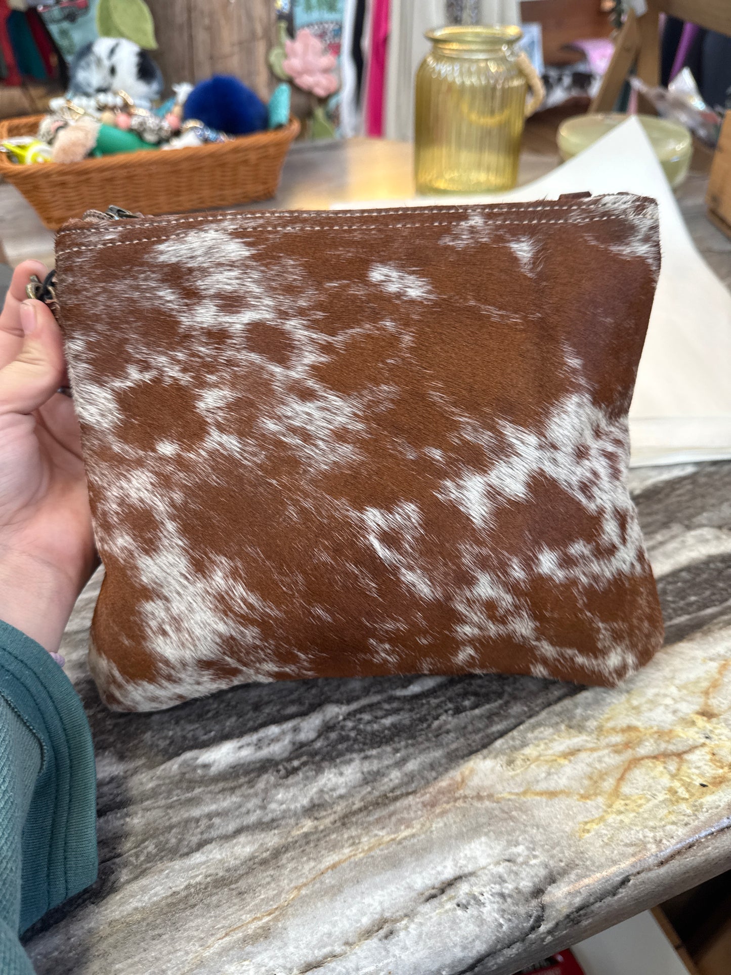 Myra White And Brown Shade Bag