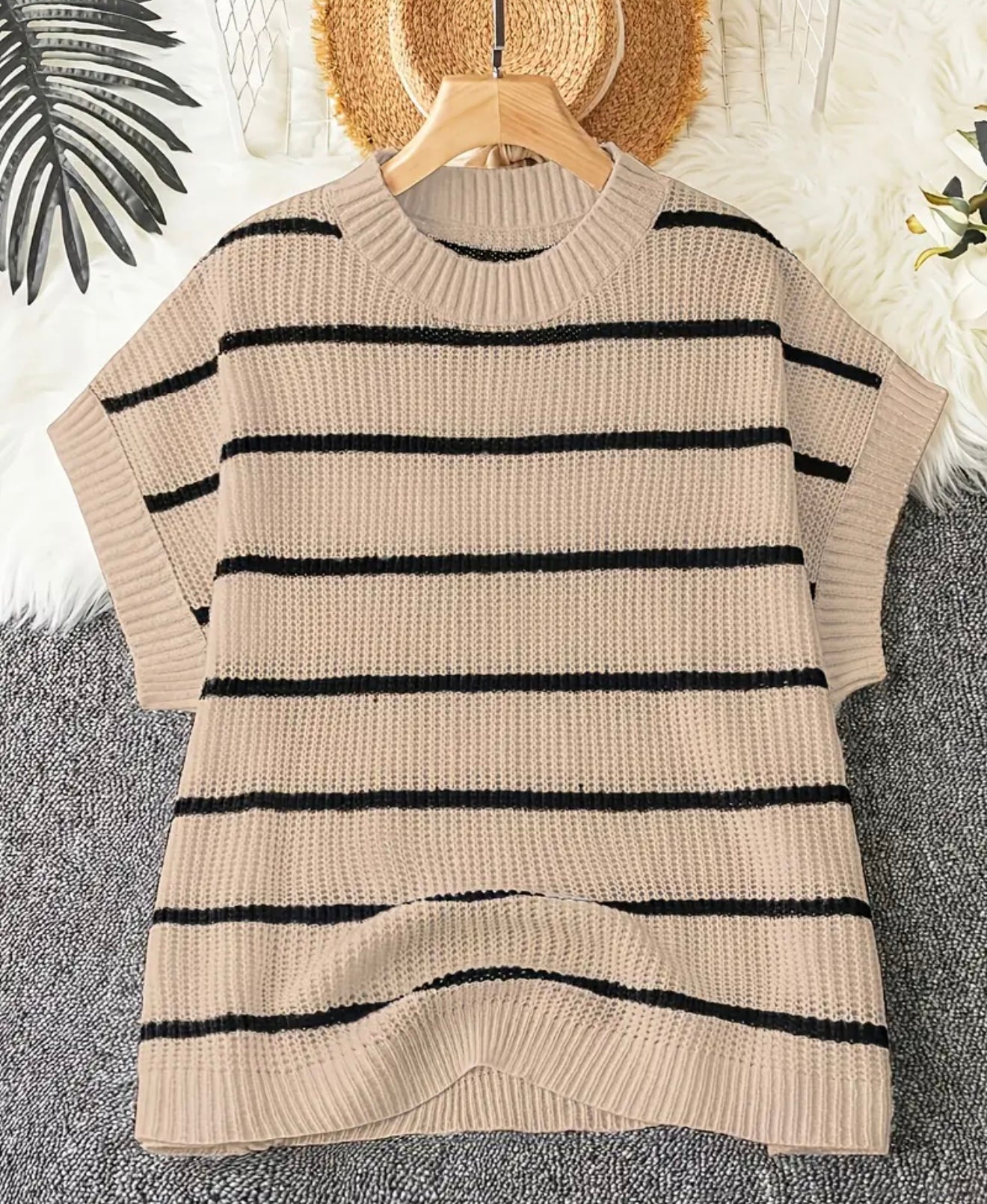 Plus Cap Sleeve Sweater