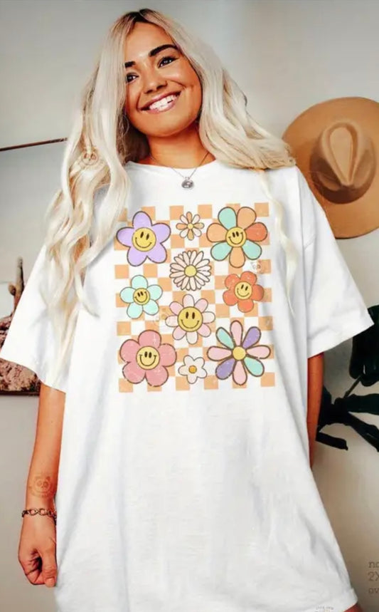 BOHO Smiley Face T-Shirt