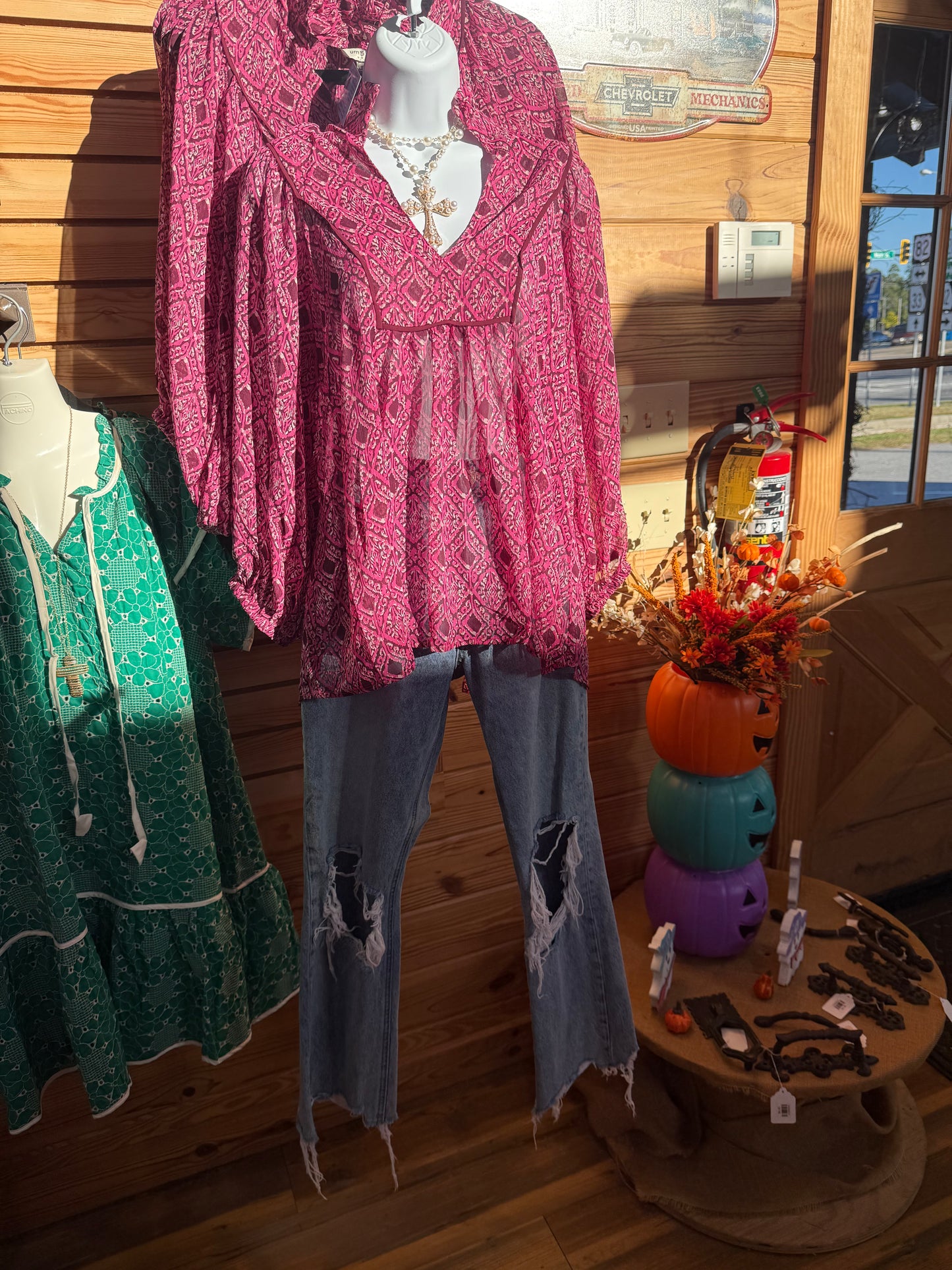 Geometric Print Top