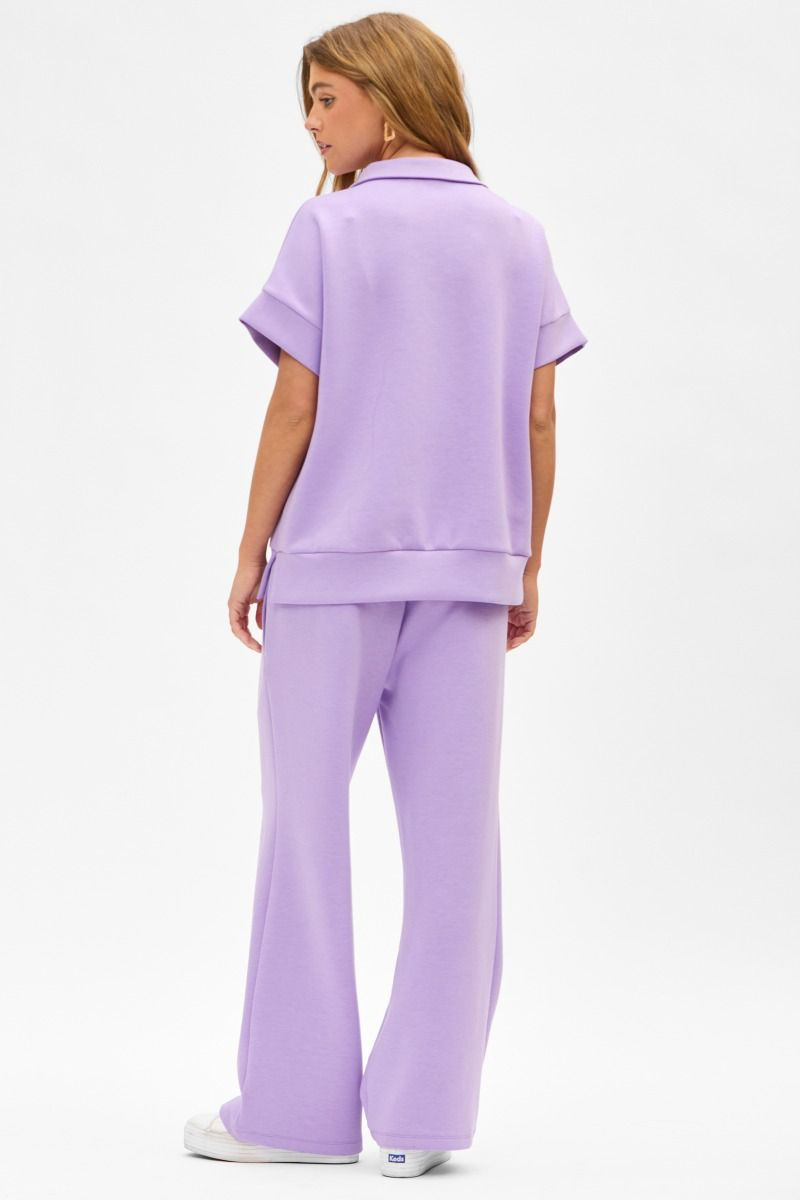 Short Sleeve Travel Set Lilac
