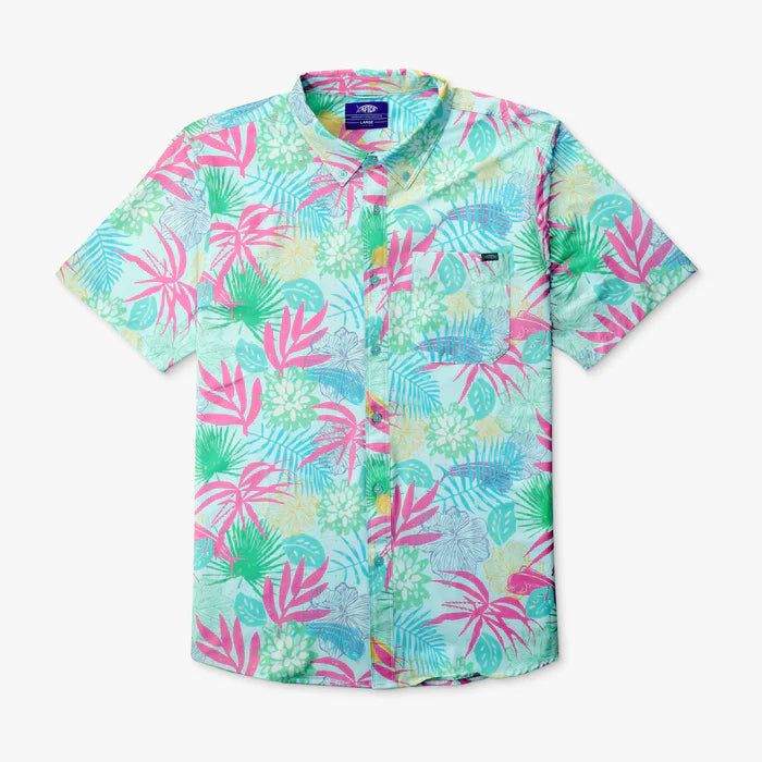 AFTCO Boatbar SS Button Down Quite Tide