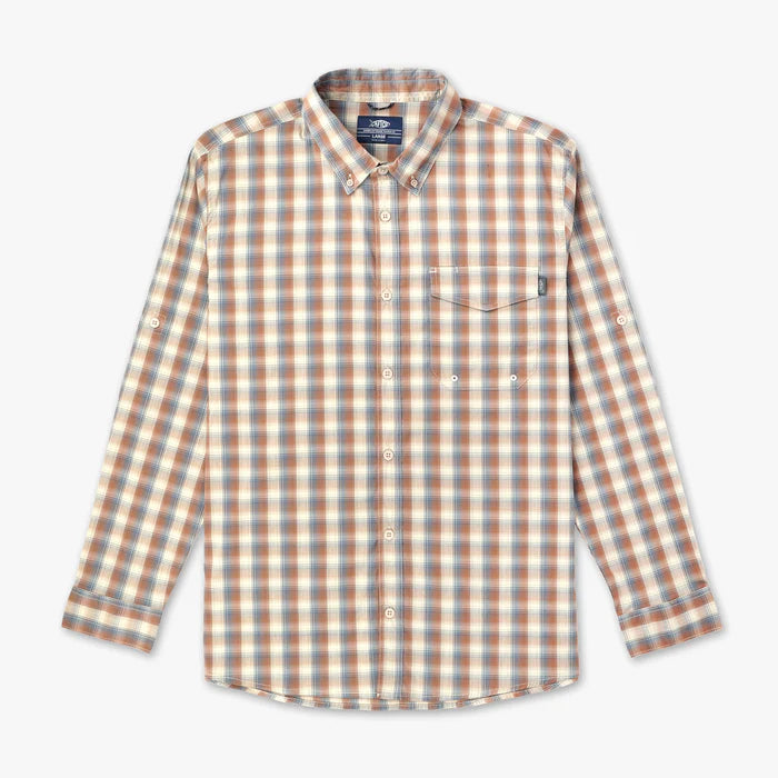 AFTCO Portside LS Button Down Rubber