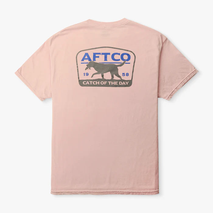 AFTCO T-Shirt Fetch Dusty Rose Heather