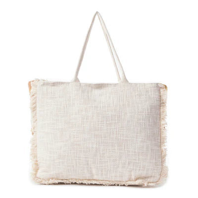 Myra Sonoran Starlight Weekender Bag In Brown & White