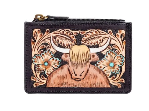 Myra Kessei Hand-tooled Credit Card Holder