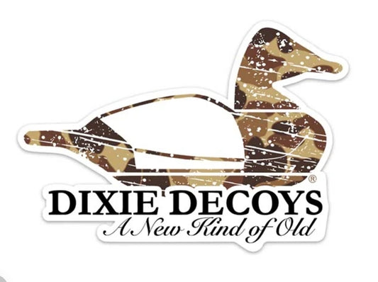 Dixie Decoys Old School Duck Camo Decal