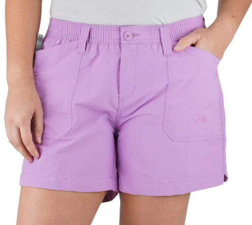 AFTCO Women's Shorts 5" Hurricane Lilac