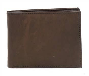 Leather Bi-Fold  Wallet Black