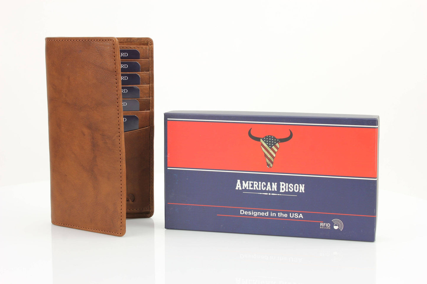 Oil Pull Up Rodeo Bifold Wallet Brown