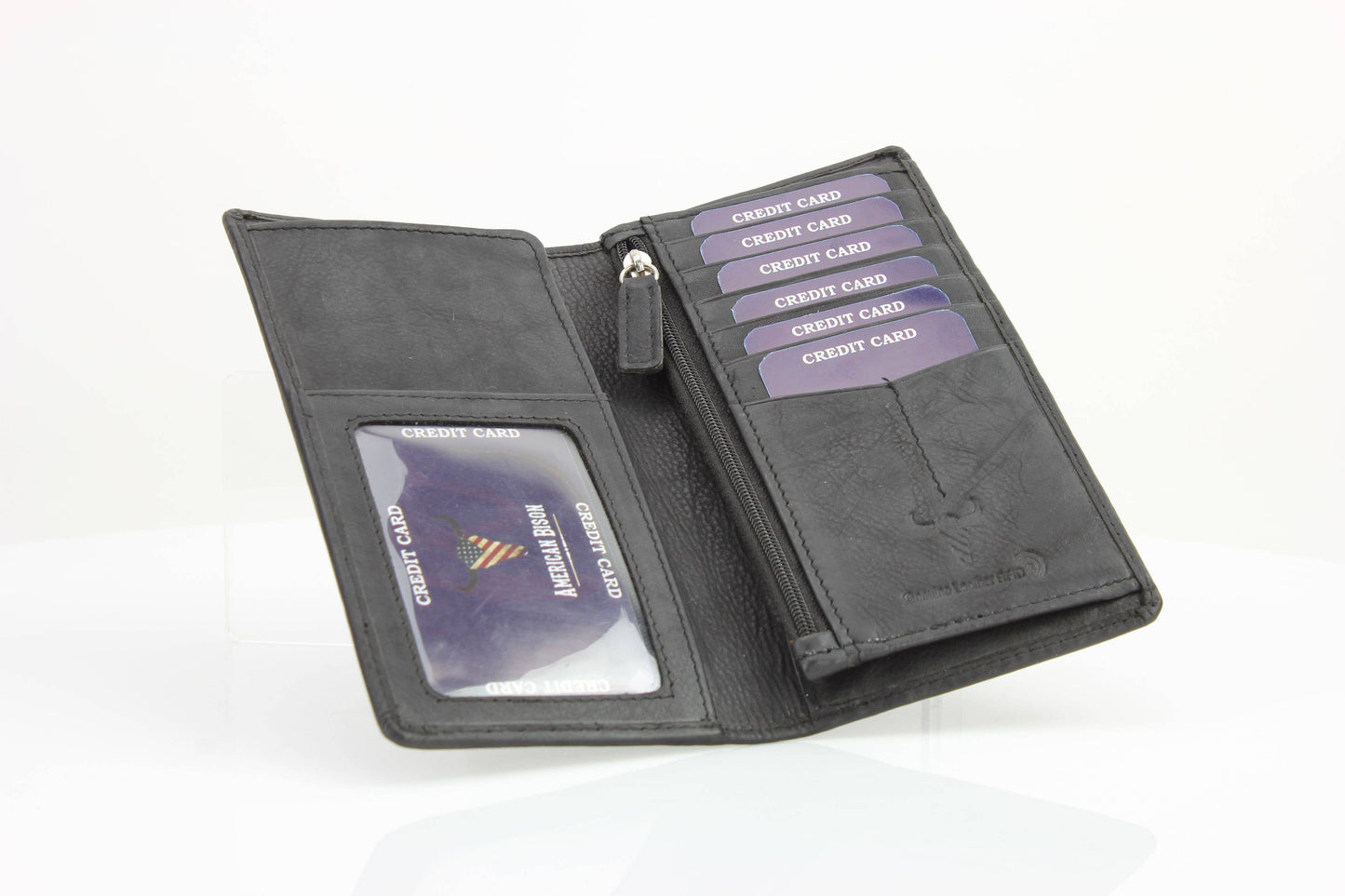 Oil Pull Up Rodeo Bifold Wallet Brown