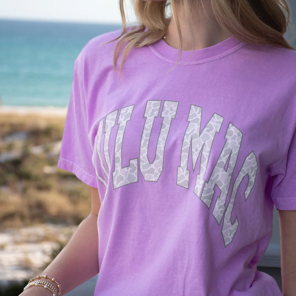 Lulu Mac Violet/Camo Tee