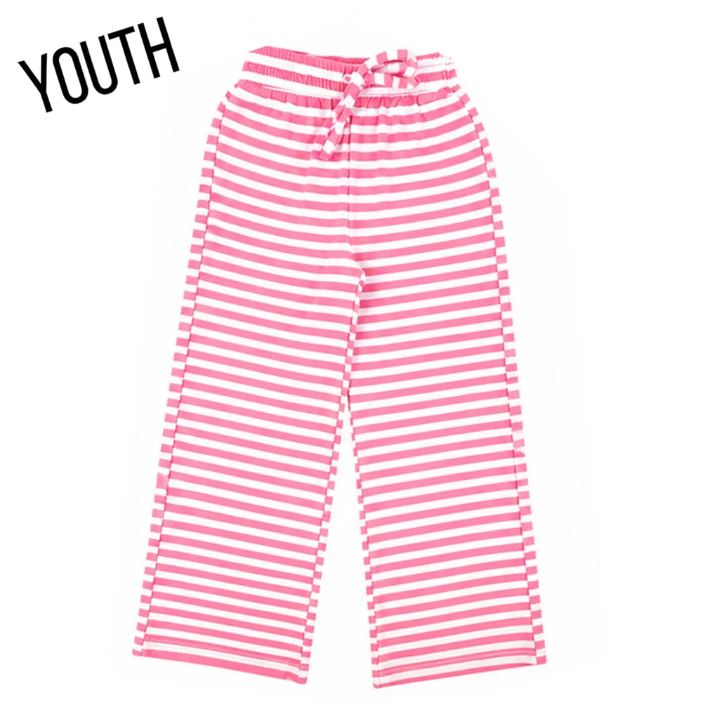Lulu Mac Youth Pants Pink Striped
