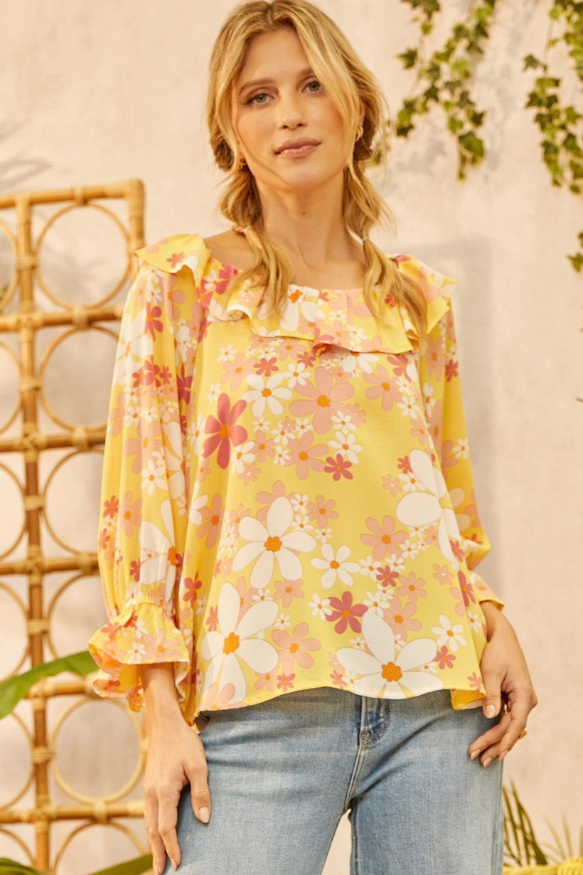 Daisy Floral Yellow