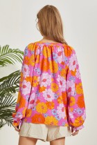 V Neck Floral Top