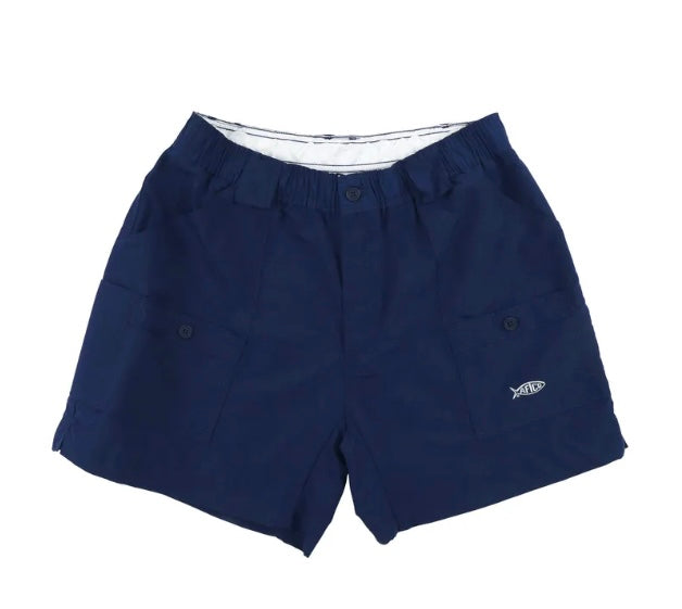AFTCO Shorts 8” Navy Blue