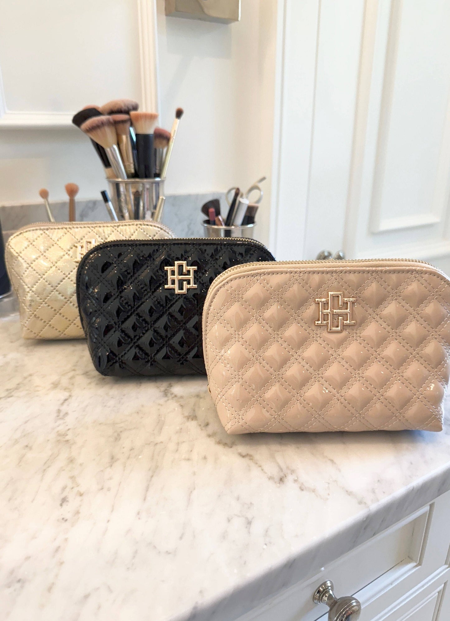Caroline Hill Small Pouch Champagne Pop