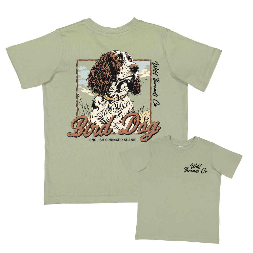 Youth Bird Dog Sage Tee