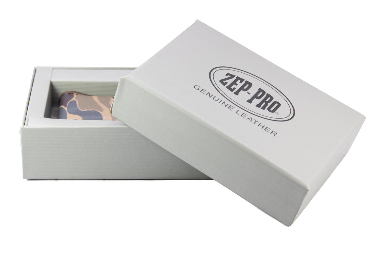 Zep-Pro Mallard Camo Leather Money Clip