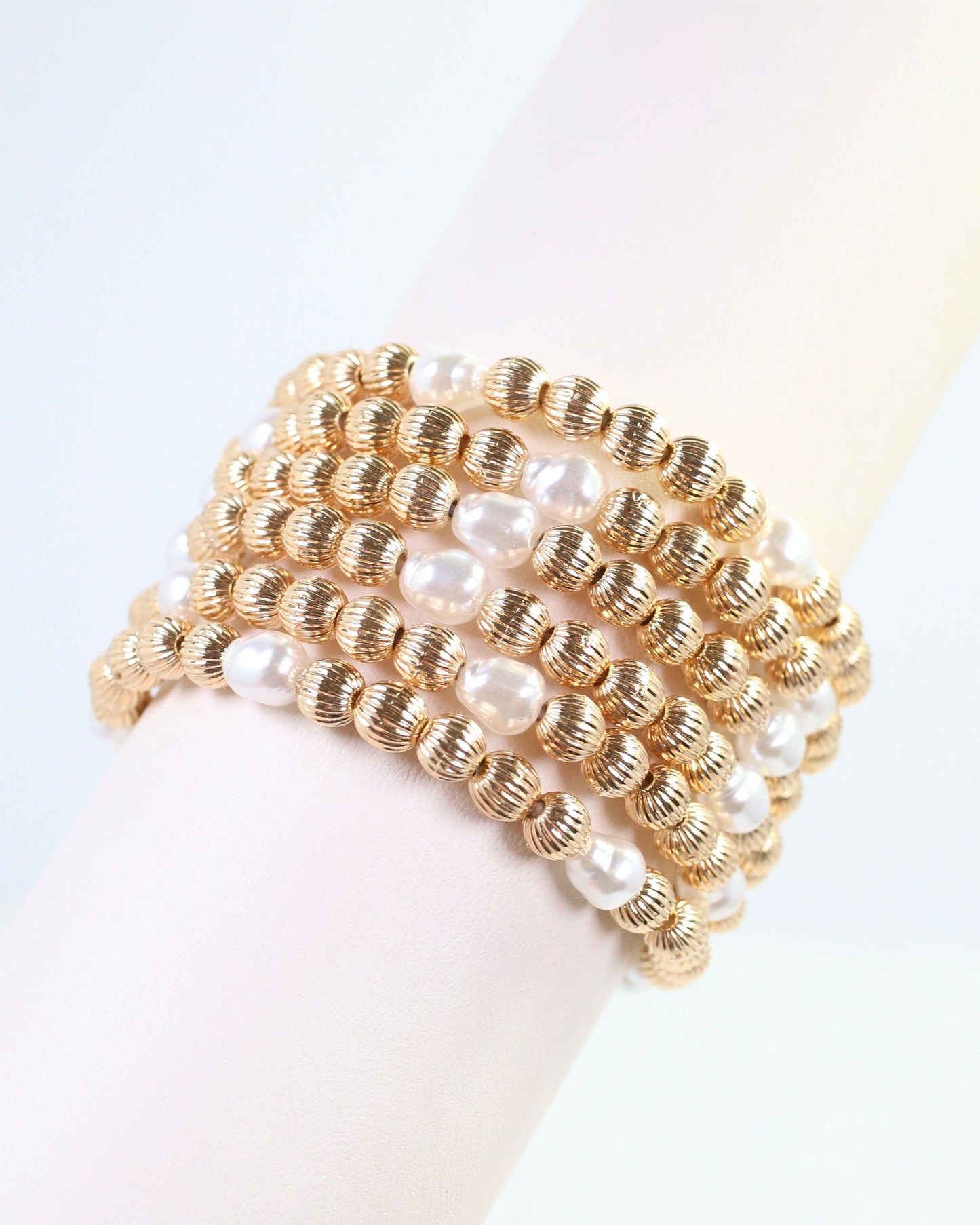 Caroline Hill Cambria Gold Bracelet Set