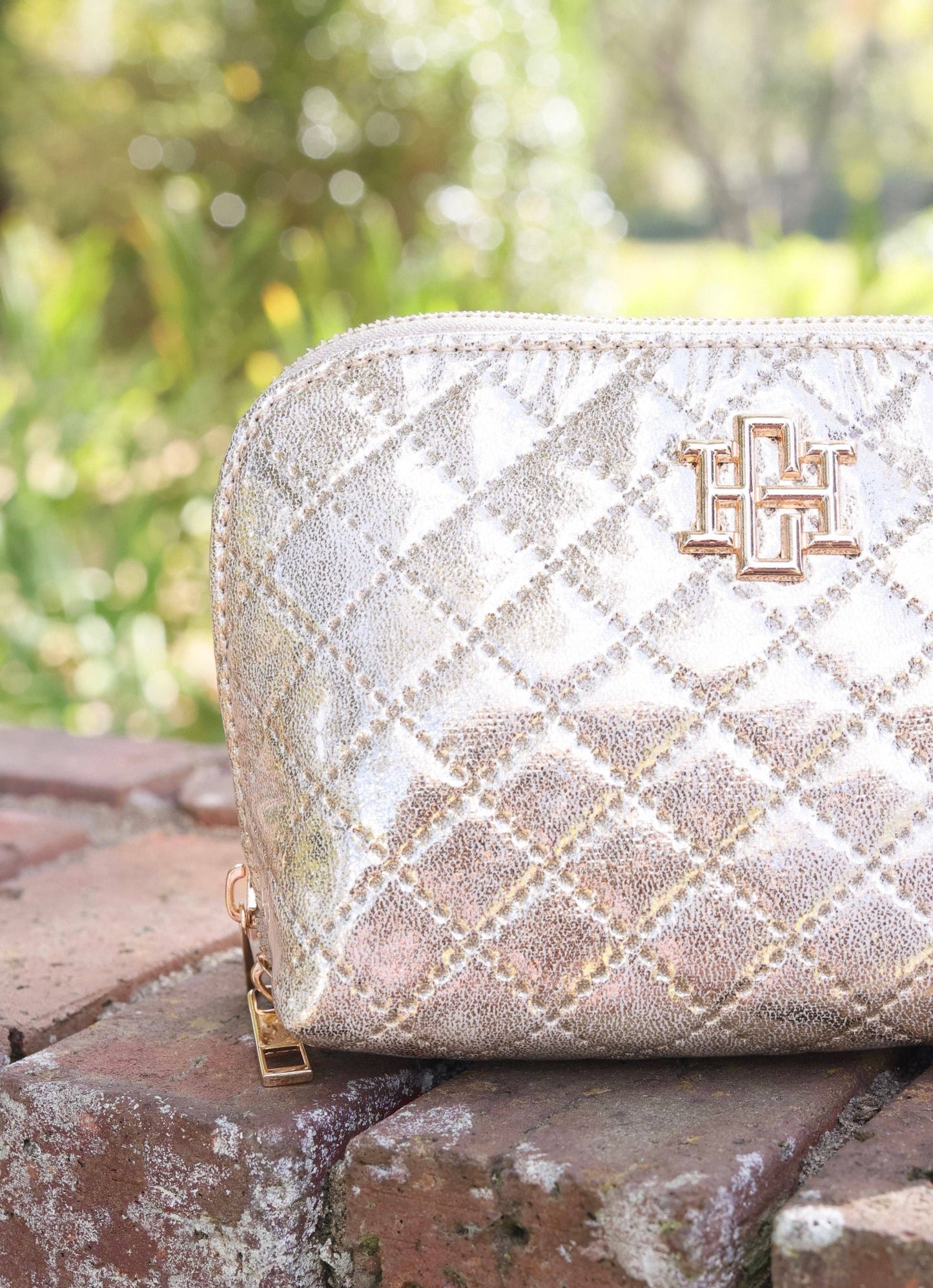 Caroline Hill Small Pouch Champagne Pop