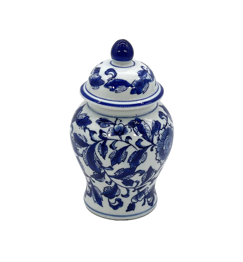 Chinoiserie Pink Decorative Ginger Jar 8"