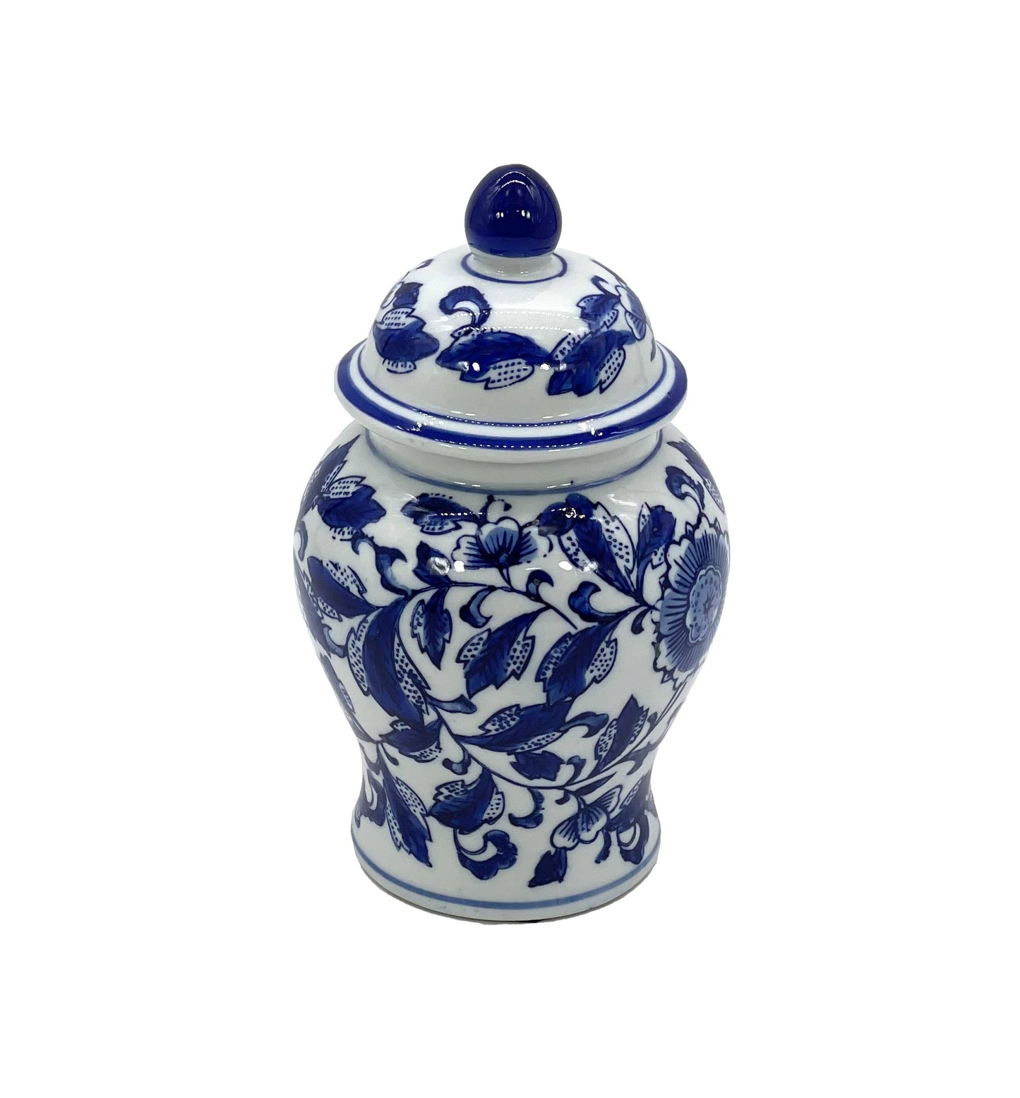 Chinoiserie Pink Decorative Ginger Jar 8"