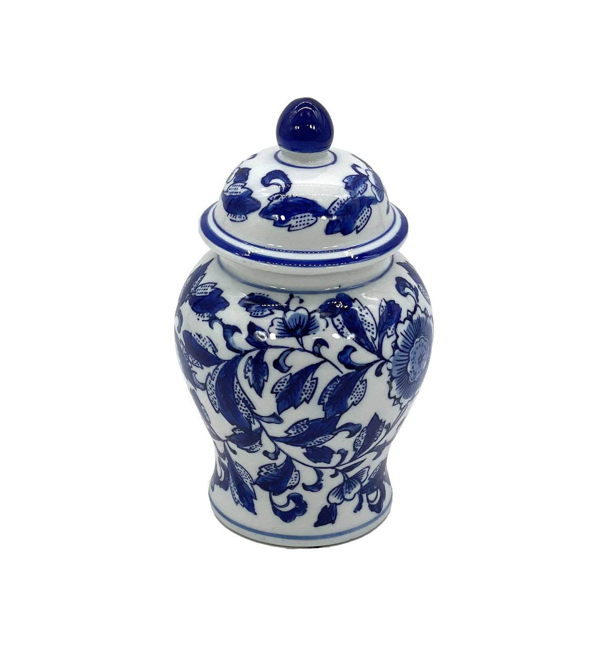 Chinoiserie Pink Decorative Ginger Jar 8"