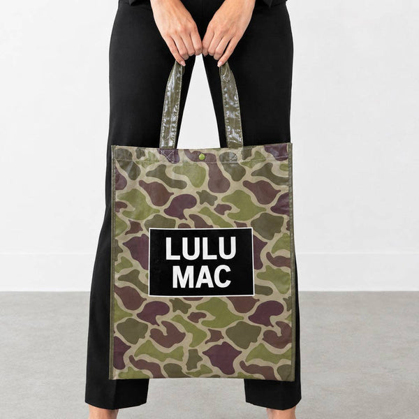 Lulu Mac Reusable Tote Lt. Camo