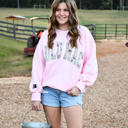 Lulu Mac Sweatshirt Camo/Pink